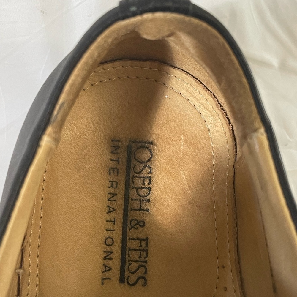 Joseph & Feiss Oxford Dress Shoes Black Leather Lace-Up Cap Toe Men's Size 9 M - Picture 5 of 6